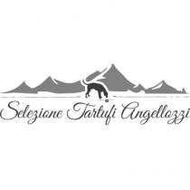 marchio Selezione Tartufi Angellozzi è composto, dall alto verso il basso, da una rappresentazione grafica di una catena di montagne marchio Selezione Tartufi Angellozzi è composto, dall alto verso il basso, da una rappresentazione grafica di una catena di montagne con cime innevate al di sotto delle quali si trova la stilizzazione di una striscia di terra al centro della quale si trova una sagoma stilizzata di cane maschio nell atto di annusare verso terra. Sotto il muso del cane è presente la rappresentazione grafica di un tartufo intero. Al di sotto della striscia di terra con al centro il cane si trova la scritta Selezione Tartufi Angellozzi per esteso. Il marchio Selezione Tartufi Angellozzi è composto, dall alto verso il basso, da una rappresentazione grafica di una catena di montagne