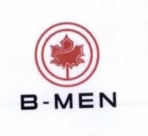 B-MEN IL MARCHIO CONSISTE NELLA DENOMINAZIONE: B-MEN, RAPPRESENTATO DA DUE CERCHI DI COLORE ROSSO CON MISURE DIFFERENTI, UNO DENTRO L ALTRO RACCHIUDONO B-MEN MARCHIO CONSISTE NELLA DENOMINAZIONE: B-MEN, RAPPRESENTATO DA DUE CERCHI DI COLORE ROSSO CON MISURE DIFFERENTI, UNO DENTRO L ALTRO RACCHIUDONO UN QUADRIFOGLIO SEMPRE DI COLORE ROSSO, CON IL TRONCO ATTACCATO ALLA BASE DEL CERCHIO PIU PICCOLO. SOTTO I CERCHI CON ALL INTERNO LA FOGLIA DEL QUADRIFOGLIO VI E LA SCRITTA DI COLOR NERO IN CARATTERI CUBITALI B-MAN . B-MENIL MARCHIO CONSISTE NELLA DENOMINAZIONE: B-MEN, RAPPRESENTATO DA DUE CERCHI DI COLORE ROSSO CON MISURE DIFFERENTI, UNO DENTRO L ALTRO RACCHIUDONO