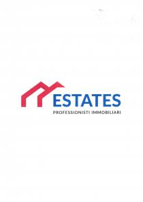 IL LOGO NEW ESTATES S.R.L. RICHIAMA UN FONT SEMPLICE CON SCRITTA DI COLORE BLU CON SOTTO UNA SCRITTA PIU PICCOLA LOGO NEW ESTATES S.R.L. RICHIAMA UN FONT SEMPLICE CON SCRITTA DI COLORE BLU CON SOTTO UNA SCRITTA PIU PICCOLA MA CON LO STESSO FONT MA DI COLORE NERO. IL TUTTO VIENE ANTICIPATO CON DUE FORME CHE SIMULANO DUE MEZZI TETTI DI DUE CASE DI COLORE ROSSO IL LOGO NEW ESTATES S.R.L. RICHIAMA UN FONT SEMPLICE CON SCRITTA DI COLORE BLU CON SOTTO UNA SCRITTA PIU PICCOLA