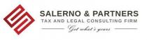 marchio consiste nella dicitura SALERNO PARTNERS TAX AND LEGAL CONSULTING FIRM Get what s yours in italiano SALERNO Il marchio consiste nella dicitura SALERNO PARTNERS TAX AND LEGAL CONSULTING FIRM Get what s yours in italiano SALERNO PARTNERS AZIENDA DI CONSULENZA FISCALE E LEGALE Ottieni ciò che è tuo disposta su tre livelli, essendo la parte SALERNO PARTNERS in carattere maiuscolo in colore nero posta al primo livello, essendo la parte TAX AND LEGAL CONSULTING FIRM in carattere maiuscolo in colore grigio posta al secondo livello, essendo la parte Get what s yours in grafia speciale minuscola in colore nero con la lettera iniziale G in carattere maiuscolo posta al terzo livello ed essendo posto alla destra dell intera dicitura un grafismo di fantasia di colore rosso, come da esemplare allegato; il marchio potrà essere riprodotto in qualsiasi dimensione.