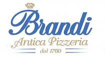 marchio è costituito dalla dicitura riprodotta in corsivo Brandi Antica Pizzeria dal 1760, la lettera B è sovrastata da marchio è costituito dalla dicitura riprodotta in corsivo Brandi Antica Pizzeria dal 1760, la lettera B è sovrastata da una corona, sottostante completano il marchio le scritte: Antica Pizzeria e dal 1760 poste una sotto l altra, quest ultima scritta è posizionate in mezzo a due doppie rette parallele orizzontali. Il marchio è costituito dalla dicitura riprodotta in corsivo Brandi Antica Pizzeria dal 1760, la lettera B è sovrastata da