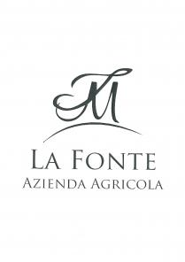 IL MARCHIO E COMPOSTO DALLA FRASE LA FONTE AZIENDA AGRICOLA SCRITTA IN MAIUSCOLO. LE PRIME LETTERE DI OGNI SINGOLA PAROLA MARCHIO E COMPOSTO DALLA FRASE LA FONTE AZIENDA AGRICOLA SCRITTA IN MAIUSCOLO. LE PRIME LETTERE DI OGNI SINGOLA PAROLA SONO PIU GRANDI RISPETTO ALLE ALTRE. SOPRA ALLA SCRITTA VI E UNA IMMAGINE STILIZZATA DI UNA COLLINA E SOPRA ANCORA CI SONO LE IN INIZIALI DEL COGNOME DELLA FAMIGLIA SCRITTE CON IL FONT ARTISTICO IL MARCHIO E COMPOSTO DALLA FRASE LA FONTE AZIENDA AGRICOLA SCRITTA IN MAIUSCOLO. LE PRIME LETTERE DI OGNI SINGOLA PAROLA