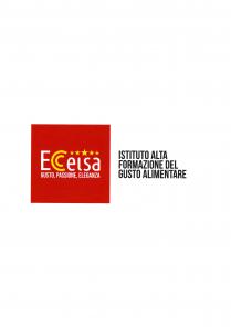Eccelsa GUSTO, PASSIONE, ELEGANZA - ISTITUTO ALTA FORMAZIONE DEL GUSTO ALIMENTAREIl marchio è rappresentato da un quadrato di colore rosso