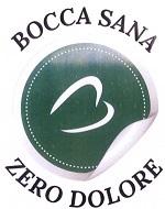 ELEMENTO VERBALE COSTITUITO DALLO SLOGAN BOCCA SANA ZERO DOLORE . LA PARTE GRAFICA E RAPPRESENTATA DA UN BOLLINO CIRCOLARE AL CUI