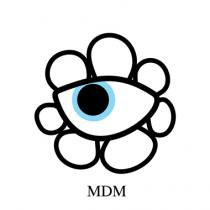 OCCHIO SX CON LENTE E CIGLIA A PETALI MDM