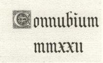 Il marchio consisite nella scritta connubium mmxxii realizzata con font di fantasia