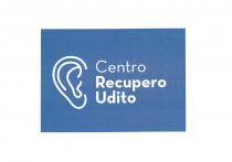 IL LOGO DI CRU CENTRO RECUPERO UDITO PARTE DALLA FORMA STILIZZATA DI UN ORECCHIO, SEMPLICE NELLE FORME E NELLE LINEE