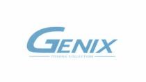 GENIX FISHING COLLECTION IL MARCHIO SI PRESENTA CON UNA SCRITTA IN STAMPATELLO BLU GENIX PAROLA DI FANTASIA SENZA ALCUN SIGNIFICATO AL