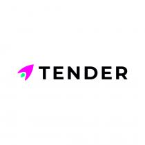 Il logomarchio di Tender è composto da un icona simboleggiante un razzo stilizzato di colore Magenta Vivo e Verde Lime, affiancata