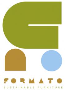 IL MARCHIO CONSISTE NELLA SCRITTA FORMATO SUSTAINABLE FURNITURE POSTA SU DUE RIGHE DI COLORE MARRONE E VERDE. AL DI SOPRA