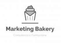MARKETING BAKERY - CONSULENZA E FORMAZIONE. Il marchio è composto dalle parole marketing bakery in carattere raleway extra bold e
