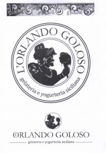 IL MARCHIO RAPPRESENTA UN CLASSICO PUPO SICILIANO CON UN GELATO IN MANO ALL INTERNO DI UNA CORNICE ROTONDA.SOPRA UNA TIPICA DECORAZIONE