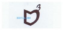 DIRITTI AL CUBO - D3 - Il logo consta di una lettera D maiuscola in carattere di famiglia Sans Serif
