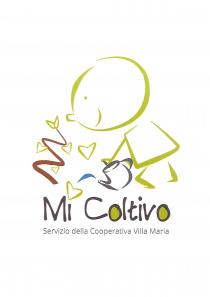 Il logo si compone di una persona stilizzata, colorata diverde, nell atto di innaffiare una pianta, dalla quale germogliano dei cuori.