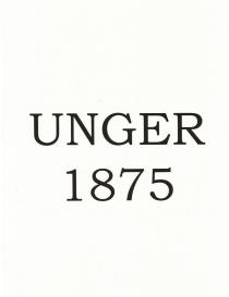 IL MARCHIO E COMPOSTO DALLA DICITURA UNGER 1875 FONT BOOKMAN OLD STYLE- IN STAMPATELLO MAIUSCOLO . SOTTO LA PAROLA, IN POSIZIONE