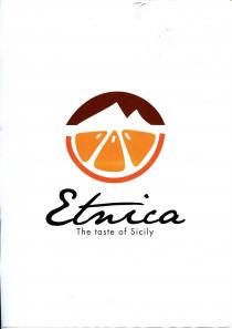Il marchio consiste nella dicitura ETNICA THE TASTE OF SICILY che tradotto in italiano significa ETNICA SAPORE DI