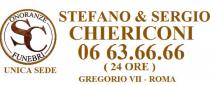 SC ONORANZE FUNEBRI UNICA SEDE STEFANO E SERGIO CHIERICONI 06.63.66.66 24 ORE GREGORIO VII - ROMA