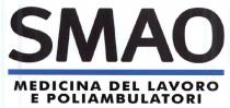 Il marchio è costituito dalla parola di colore nero in stampatello maiuscolo SMAO e dalla frase MEDICINA DEL LAVORO E