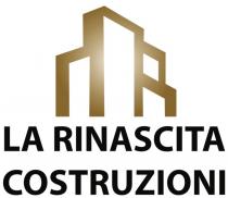 SAGOMA STILIZZATA DI N. 4 PALAZZINE DI COLORE DORATO CON SFONDO BIANCO POSIZIONATA SOPRA LA SCRITTA IN STAMPATELLO NERO CON