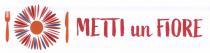 SCRITTA METTI UN FIORE POSTA AL LATO DESTRO DI UN IMMAGINE RAFFIGURANTE AL LATO PIU SINISTRO UNA FORCHETTA SEGUITA DA UNA