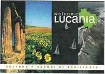 WELCOME LUCANIA CULTURA E SAPORI DI BASILICATA - IL MARCHIO SI COMPONE DI UNA PARTE TESTUALE E UNA FIGURATIVA. TESTUALE