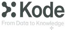 Kode - From Data to Knowledge - Scritta Kode - From Data to Knowledge con pittogramma raffigurante su tre livelli