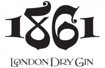 Il marchio 1861 London Dry Gin si presenta composto nella parte superiore dal numero 1861, numeri rappresentati con caratteri di