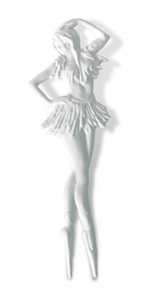 Il marchio è rapppresentato dalla figura di una ballerina sulle punte.