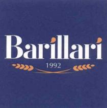 IL MARCHIO E COSTITUITO DALLA DICITURA BARILLARI IN CARATTERI DI FANTASIA DI COLORE BIANCO E CON I PUNTUNI SULLE LETTERE