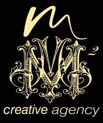 Il logo mm2 creative agency è composto da due lettere m, dove una prima m posta nella parte superiore, sviluppata