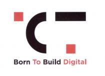 ICT BORN TO BUILD DIGITAL - Si tratta di un disegno formato da due quadrati di colore rosso, uno in
