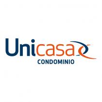 MARCHIO FIGURATIVO A COLORI COMPRENDENTE LA DICITURA DI FANTASIA PRIVA DI SIGNIFICATO UNICASA E LA DICITURA CONDOMINIO, RIPRODOTTO NEI SEGUENTI