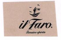 IL FARO. SCRITTA NERA IL FARO CON SOPRA DISEGNO RAFFIGURANTE SAGOMA DI UN FARO CON TRE UCCELLINI.