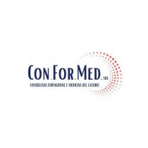 IL MARCHIO E RAPPRESENTATO DALLA SCRITTA CON.FOR.MED. srl CONSULENZA FORMAZIONE E MEDICINA DEL LAVORO E DA ALCUNI PUNTI ROSSI ATTORNO