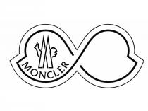 MONCLER - IL MARCHIO CONSISTE IN UN IMPRONTA RAFFIGURANTE DUE CAMPANE STILIZZATE AFFIANCATE E UNITE CENTRALMENTE TRA LORO, CONTORNATE INTERNAMENTE DA