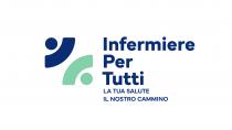 IL MARCHIO CONSISTE NELLA DICITURA INFERMIERE PER TUTTI LA TUA SALUTE IL NOSTRO CAMMINO, DISPOSTA SU CINQUE LIVELLI, ABBINATA A