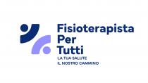 IL MARCHIO CONSISTE NELLA DICITURA FISIOTERAPISTA PER TUTTI LA TUA SALUTE IL NOSTRO CAMMINO, DISPOSTA SU CINQUE LIVELLI, ABBINATA A
