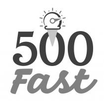 Marchio figurativo 500 FAST. Il marchio consiste nella dicitura 500 FAST, la cui parola FAST in italiano significa VELOCE, scritta