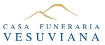 Il marchio si compone della sagoma stilizzata del Vesuvio e del Monte Somma sovrapposta alla dicitura Casa Funeraria Vesuviana