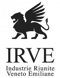 Il marchio è costituito dalla dicitura IRVE Industrie Riunite Veneto Emiliane in caratteri di fantasia posta su tre righe, sormontata