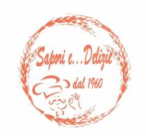 SCRITTA SAPORI E DELIZIE CON VISO DI CUOCO E MANO SINISTRA DAL 1960