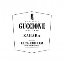 Il marchio consiste nell espressione G OLEIFICIO GUCCIONE DAL 1966 ZAHARA OLIO EXTRA VERGINE DI OLIVA EXTRA VIRGIN OLIVE OIL