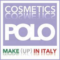 Il marchio consiste nella dicitura POLO COSMETICS MAKE UP IN ITALY, ove gli elementi POLO e COSMETICS sono rappresentati in