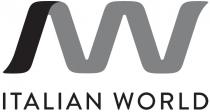 iw ITALIAN WORLD. Il marchio consiste nel monogramma IW in particolare carattere corsivo minuscolo, con le lettere I e W