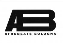 AB AFROBEATS BOLOGNA - Il logo è composto dalle lettere A e B in stampatello e attaccate.Il lato destro della