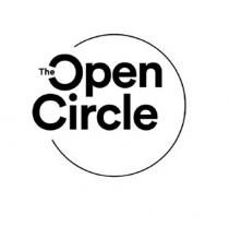 THE OPEN CIRCLE figura. Il marchio è costituito dalla dicitura THE OPEN CIRCLE in grafia particolare, posta su due righe