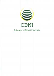 CDNI SOLUZIONI E SERVIZI INNOVATIVI - IL MARCHIO E RAPPRESENTATO DA UN CERCHIO STILIZZATO DAI BORDI MARCATI DI COLORE GIALLO