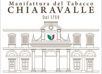 Il marchio è costituito dalle parole MANIFATTURA DEL TABACCO CHIARAVALLE DAL 1759 rappresentate sullo sfondo di un edificio stilizzato