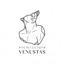 ARCHIETECTURA VENUSTAS il logo è caratterizzato dai seguenti font FUTURISM BELGAN AESTHETIC e SERIF al di sopra