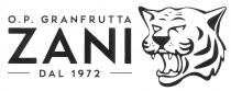 Il marchio consiste nella scritta ZANI con soprastante la scritta O.P. GRANFRUTTA e sottostante la scritta DAL 1972, quest ultima racchiusa